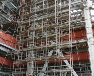 Scaffolding with Roof Panel R1
