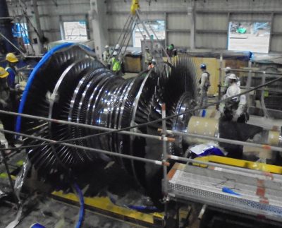 Steam Turbine HP Rotor Lifting Preparation
